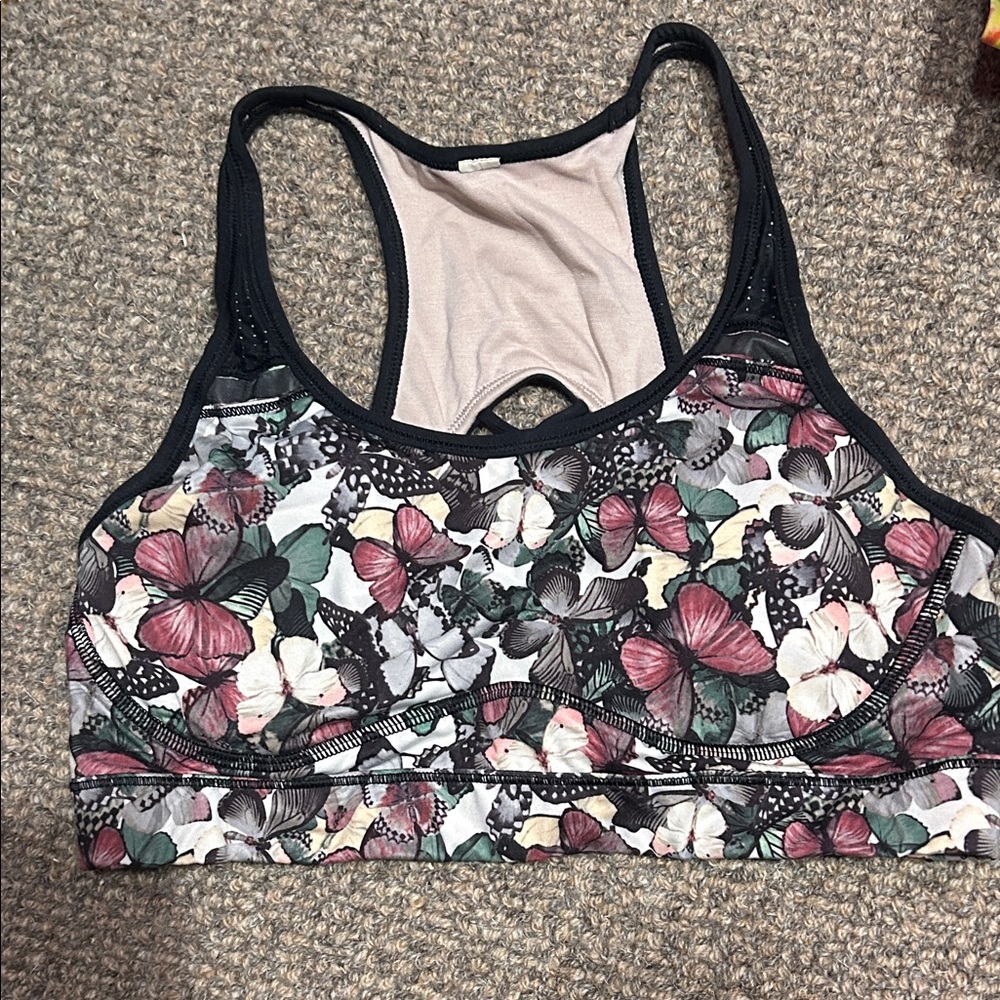 Lululemon eight Floral Print Women's Sports Bra